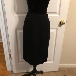 Black Wool Skirt